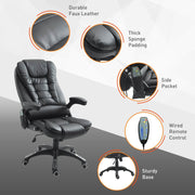 Pending - Aosom Office Chair Heated Massage Executive Office Chair High Back Swivel Leather Adjustable Vibrating Furniture - Available in 4 Colours