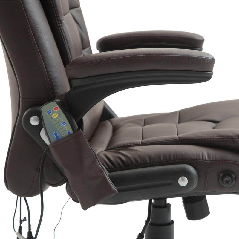 Pending - Aosom Office Chair Heated Massage Executive Office Chair High Back Swivel Leather Adjustable Vibrating Furniture - Available in 4 Colours