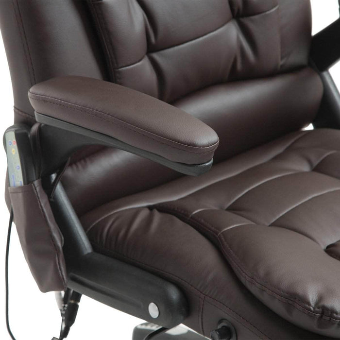 Pending - Aosom Office Chair Heated Massage Executive Office Chair High Back Swivel Leather Adjustable Vibrating Furniture - Available in 4 Colours