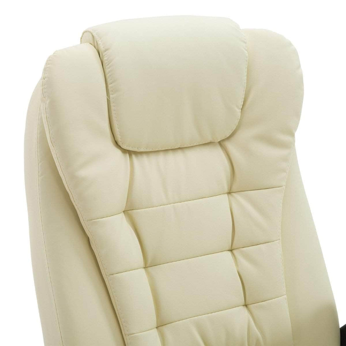 High Back Heated Massage Swivel Executive Office Chair in Faux