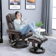 Pending - Aosom Recliner Chair Massage Sofa Recliner Chair with Footrest 10 Vibration Point Faux Leather - Available in 2 Colours