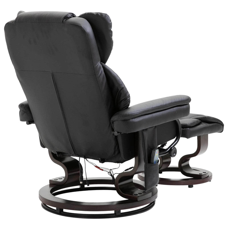 Pending - Aosom Recliner Chair Massage Sofa Recliner Chair with Footrest 10 Vibration Point Faux Leather - Available in 2 Colours