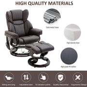Pending - Aosom Recliner Chair Massage Sofa Recliner Chair with Footrest 10 Vibration Point Faux Leather - Available in 2 Colours