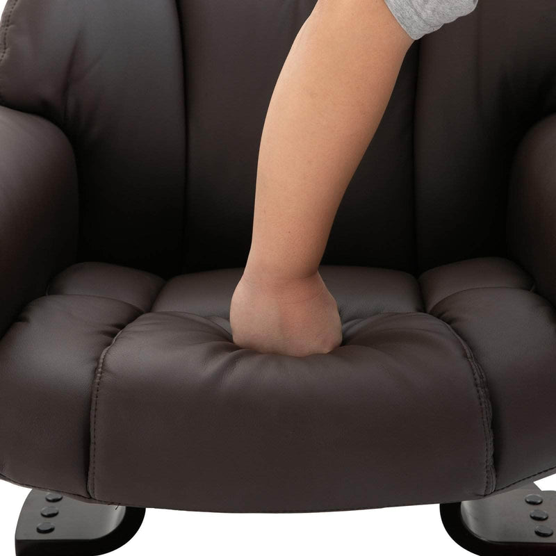 Pending - Aosom Recliner Chair Massage Sofa Recliner Chair with Footrest 10 Vibration Point Faux Leather - Available in 2 Colours