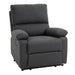 Pending - Aosom Reclining Armchair Charcoal Grey Single Recliner Sofa Lounge Linen Fabric Manual Adjustable Reclining Armchair with Padded Back for Home Theater Living Room  - Available in 2 Colours