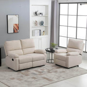 Pending - Aosom Reclining Armchair Single Recliner Sofa Lounge Linen Fabric Manual Adjustable Reclining Armchair with Padded Back for Home Theater Living Room  - Available in 2 Colours