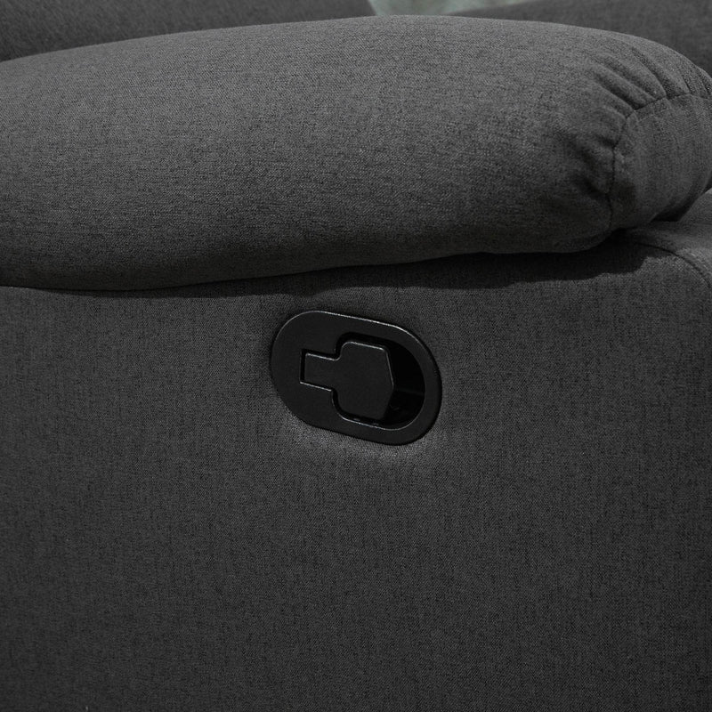 Pending - Aosom Reclining Armchair Single Recliner Sofa Lounge Linen Fabric Manual Adjustable Reclining Armchair with Padded Back for Home Theater Living Room  - Available in 2 Colours