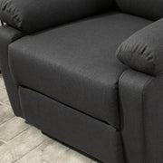 Pending - Aosom Reclining Armchair Single Recliner Sofa Lounge Linen Fabric Manual Adjustable Reclining Armchair with Padded Back for Home Theater Living Room  - Available in 2 Colours