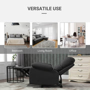 Pending - Aosom Reclining Armchair Single Recliner Sofa Lounge Linen Fabric Manual Adjustable Reclining Armchair with Padded Back for Home Theater Living Room  - Available in 2 Colours