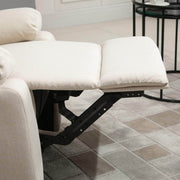 Pending - Aosom Reclining Armchair Single Recliner Sofa Lounge Linen Fabric Manual Adjustable Reclining Armchair with Padded Back for Home Theater Living Room  - Available in 2 Colours