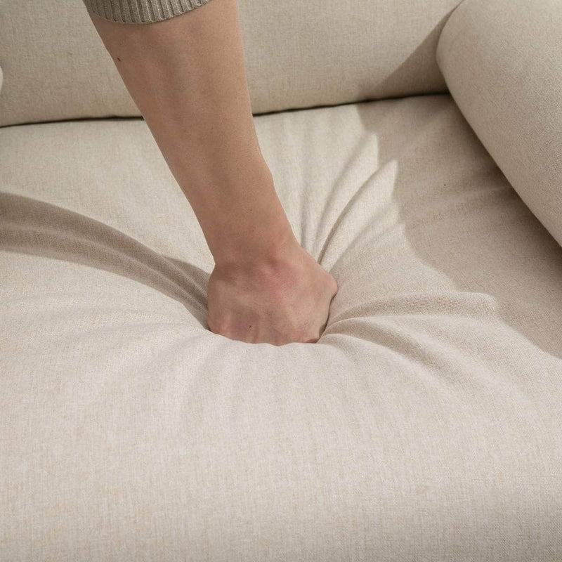 Pending - Aosom Reclining Armchair Single Recliner Sofa Lounge Linen Fabric Manual Adjustable Reclining Armchair with Padded Back for Home Theater Living Room  - Available in 2 Colours