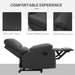 Pending - Aosom Reclining Armchair Single Recliner Sofa Lounge Linen Fabric Manual Adjustable Reclining Armchair with Padded Back for Home Theater Living Room  - Available in 2 Colours