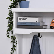 Pending - Aosom Shoe Storage Hall Coat & Shoe Storage Cupboard Corner Hall Tree  - White