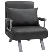 Pending - Aosom Sleeper Sofa Adjustable Folding Convertible Single Sleeper Sofa Bed Chair - Grey