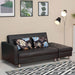 Pending - Aosom Sofa Set Convertible Adjustable 3-Position Futon Set Sofa Bed Couch Chaise Lounge - Black