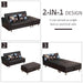 Pending - Aosom Sofa Set Convertible Adjustable 3-Position Futon Set Sofa Bed Couch Chaise Lounge - Black