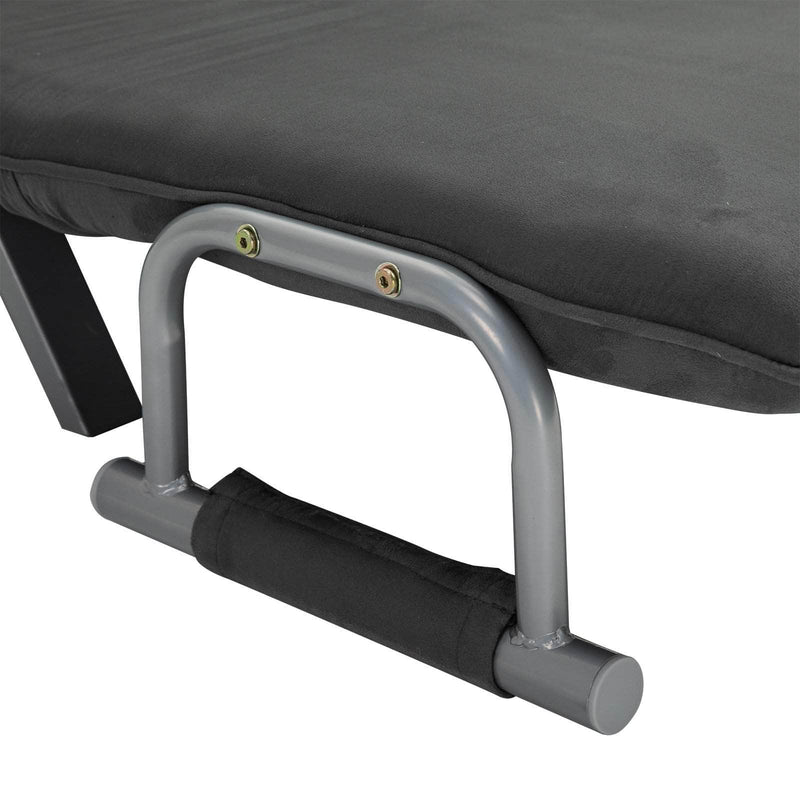 Pending - Aosom Sofa Two Person Convertible Sofa Bed Folding Arm w/ Pillow - Grey