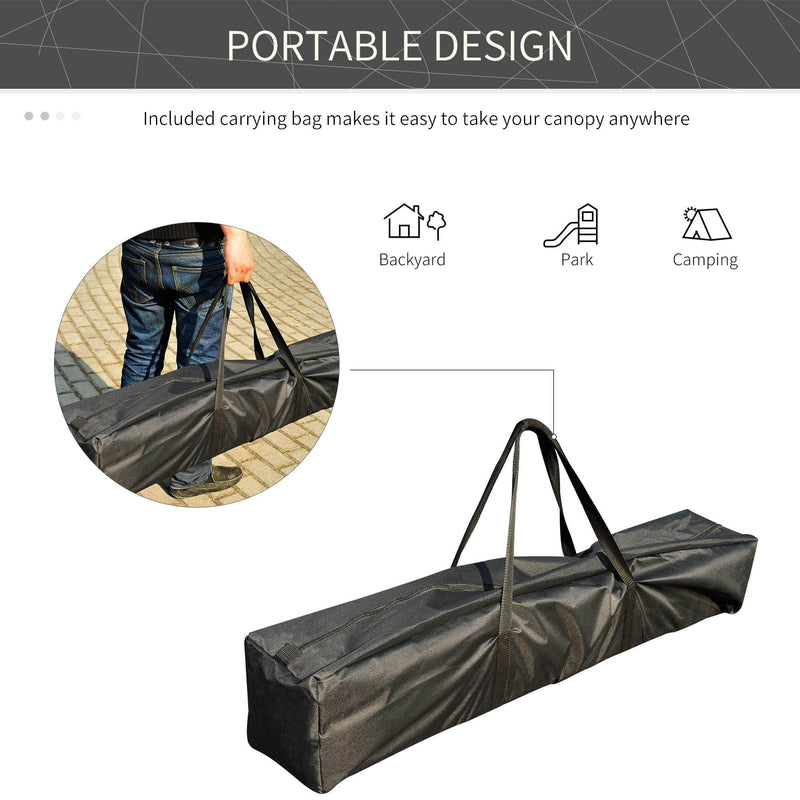 Pending - Aosom Tent Easy Pop Up Canopy Tent with Mesh Side Walls, 10-Feet x 10-Feet - Tan