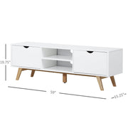 Pending - Aosom TV Stand TV Stand Shelf Media Entertainment Center Modern Living Room Elegent Style - White