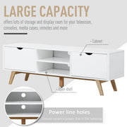 Pending - Aosom TV Stand TV Stand Shelf Media Entertainment Center Modern Living Room Elegent Style - White