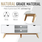 Pending - Aosom TV Stand TV Stand Shelf Media Entertainment Center Modern Living Room Elegent Style - White