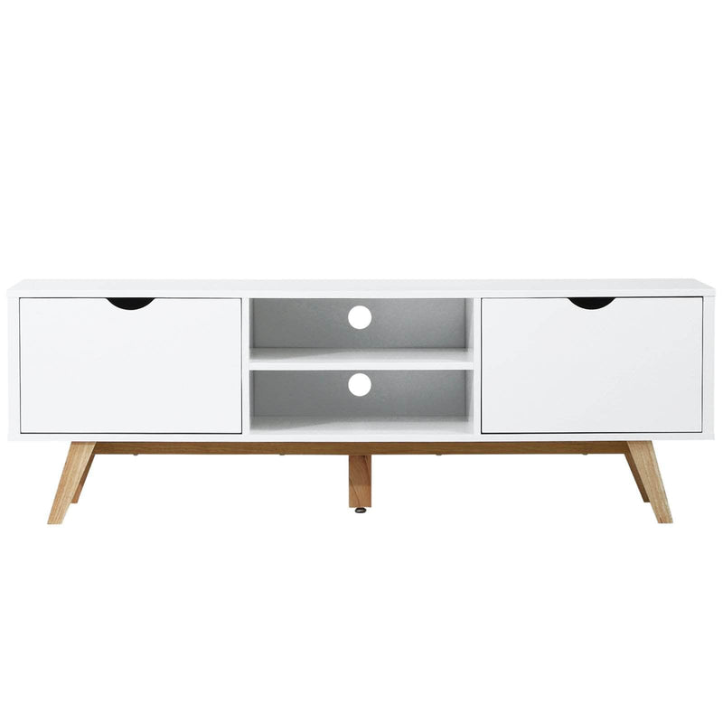 Pending - Aosom TV Stand TV Stand Shelf Media Entertainment Center Modern Living Room Elegent Style - White