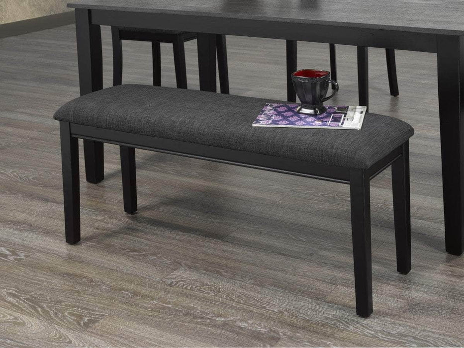 Pending - Brassex Inc. Bench Accent Upholstered Bench in Grey & Black