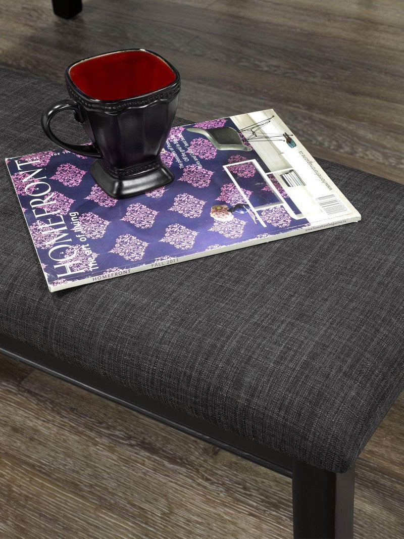 Pending - Brassex Inc. Bench Accent Upholstered Bench in Grey & Black
