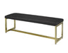 Pending - Brassex Inc. Bench Black & Gold Cheyenne Accent Bench - Available in 3 Colours