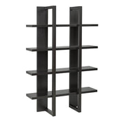 Pending - Brassex Inc. Bookcase Multi-Tier Bookcase in Dark Cherry