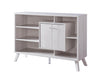 Pending - Brassex Inc. Buffet White Oak Multi-Tier Buffett / Server With Storage - Available in 3 Colours