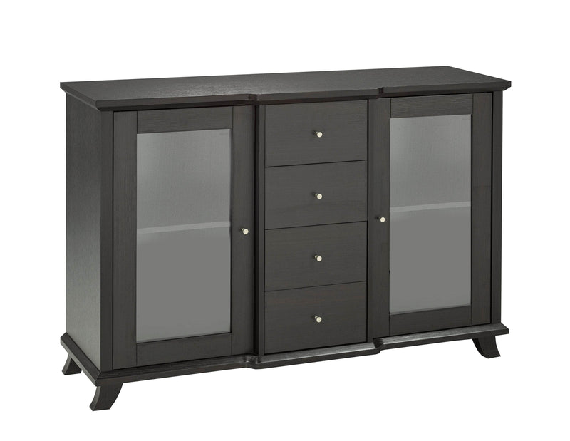 Pending - Brassex Inc. Cabinet Elijah Storage Cabinet in Dark Cherry
