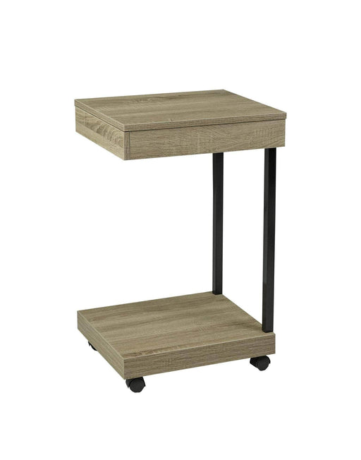 Pending - Brassex Inc. End Table Dark Taupe Laptop Stand With Storage - Available in 2 Colours