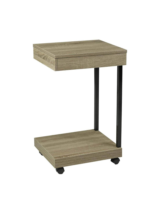 Pending - Brassex Inc. End Table Dark Taupe Laptop Stand With Storage - Available in 2 Colours