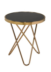 Pending - Brassex Inc. End Table Rose Gold Avery Accent Table - Available in 2 Colours