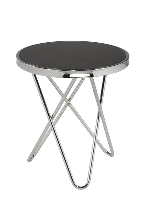 Pending - Brassex Inc. End Table Silver Avery Accent Table - Available in 2 Colours