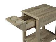 Pending - Brassex Inc. End Table Telephone Stand With Storage Drawer And Cupholders - Available in 2 Colours