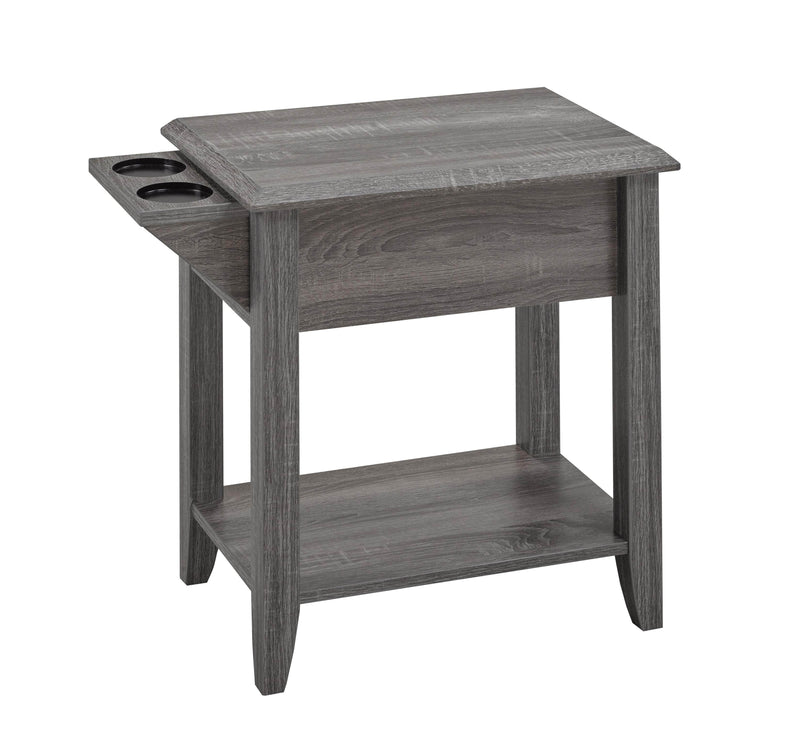 Pending - Brassex Inc. End Table Telephone Stand With Storage Drawer And Cupholders - Available in 2 Colours