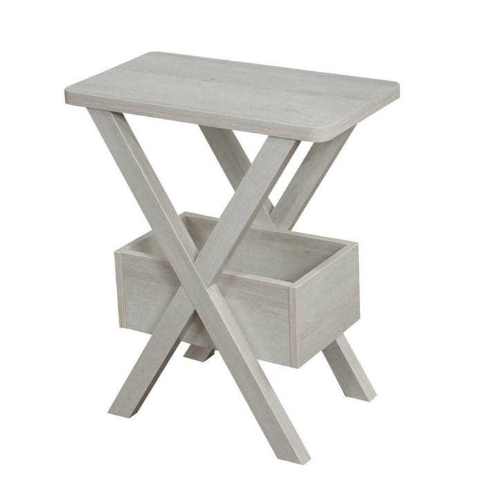 Pending - Brassex Inc. End Table White Axel Accent Table - Available in 3 Colours