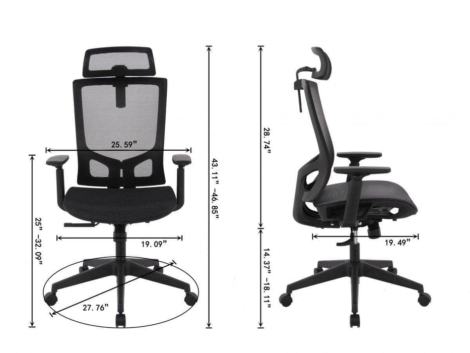Pending - Brassex Inc. Office Chair Office Chair In Black