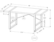 Pending - Brassex Inc. Office Desk Alexis Desk - Available in 2 Colours