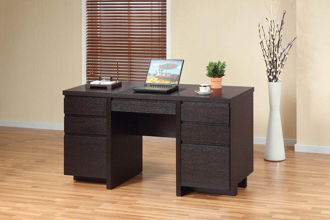 Pending - Brassex Inc. Office Desk Office Desk In Red Cocoa