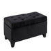 Pending - Brassex Inc. Ottoman Black Tufted Storage Ottoman - Available in 4 Colours