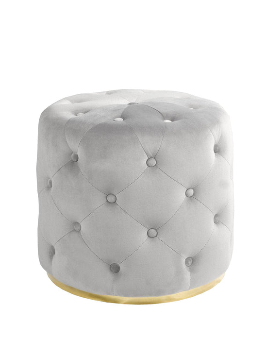 Pending - Brassex Inc. Ottoman Grey Aeron Tufted Ottoman - Available in 2 Colours