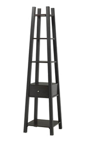 Pending - Brassex Inc. Shelf Multi-Tier Display Shelf With Stroage Drawer in Dark Cherry