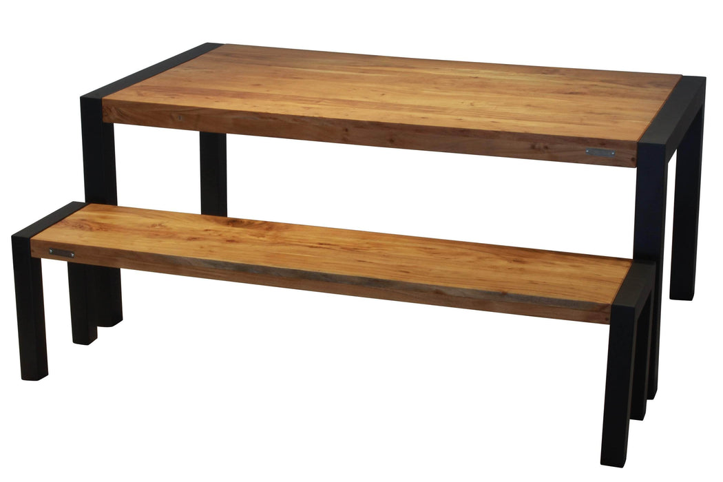  Corcoran Bench 70'' Dining Bench with Black Legs  - Available with 3 Wood Types