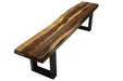 Pending - Corcoran Bench Incomplete Pics - Live Edge Sheesham Bench L 84'' - Available with 6 Leg Styles