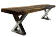 Pending - Corcoran Bench Incomplete Pics - Live Edge Sheesham Bench L 84'' - Available with 6 Leg Styles