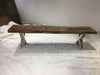 Pending - Corcoran Bench Live Edge Grey Sheesham Bench L 72" - Available with 6 Leg Styles