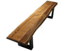 Pending - Corcoran Bench ZZZZX No Pics - Live Edge Acacia Bench L 84" - Available with 6 Leg Styles